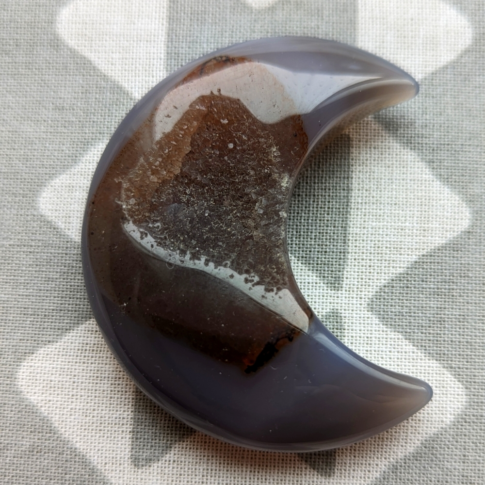 Druzy Agate Moon